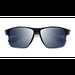Male s rectangle Gray Green Plastic Prescription sunglasses - Eyebuydirect s Running
