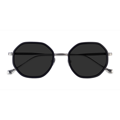 Unisex s geometric Black Gunmetal Acetate,Metal Prescription sunglasses - Eyebuydirect s Hinode
