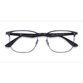 Unisex s square Matte Black Metal Prescription eyeglasses - Eyebuydirect s Ray-Ban RB6363