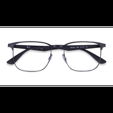 Unisex s square Matte Black Metal Prescription eyeglasses - Eyebuydirect s Ray-Ban RB6363
