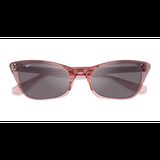 Female s horn Transparent Pink Acetate Prescription sunglasses - Eyebuydirect s Ray-Ban RB2299