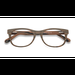 Unisex s rectangle Brown/Striped Acetate Prescription eyeglasses - Eyebuydirect s Panama