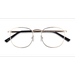 Unisex s round Golden Metal Prescription eyeglasses - Eyebuydirect s ST MICHEL