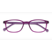 Unisex s rectangle Purple Plastic Prescription eyeglasses - Eyebuydirect s Posie