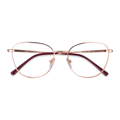 Female s oval Rose Gold Metal Prescription eyeglasses - Eyebuydirect s Vogue Eyewear VO4231