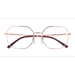 Female s geometric Rose Gold Metal Prescription eyeglasses - Eyebuydirect s Vogue Eyewear VO4228