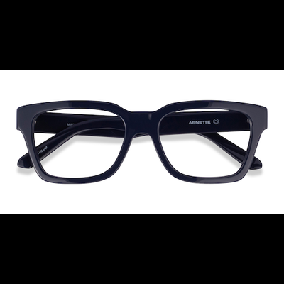 Unisex s square Blue Acetate Prescription eyeglasses - Eyebuydirect s ARNETTE Cold Heart