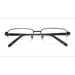 Male s rectangle Black Titanium Prescription eyeglasses - Eyebuydirect s Aron