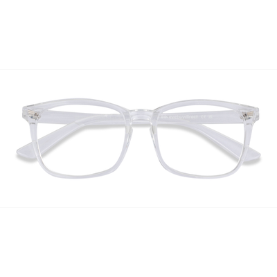 Unisex s square Clear Plastic Prescription eyeglasses - Eyebuydirect s Uptown