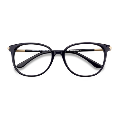 Female s horn Navy Acetate Prescription eyeglasses - Eyebuydirect s Jasmine