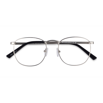 Unisex s round Silver Metal Prescription eyeglasses - Eyebuydirect s St Michel