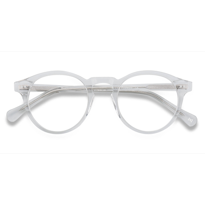 Unisex s round Clear Acetate Prescription eyeglasses - Eyebuydirect s Theory