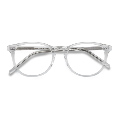 Female s round Translucent Acetate Prescription eyeglasses - Eyebuydirect s Aura