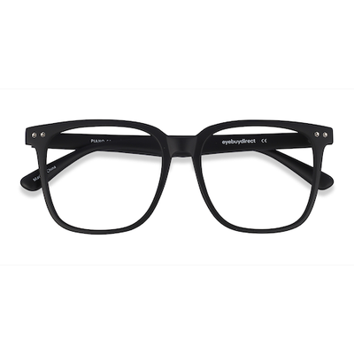 Unisex s square Black Plastic Prescription eyeglasses - Eyebuydirect s Piano