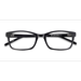 Unisex s rectangle Black Acetate Prescription eyeglasses - Eyebuydirect s Mesquite