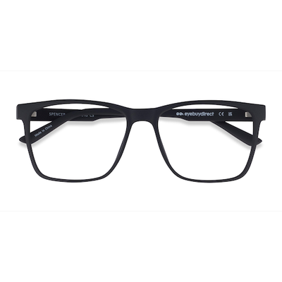 Male s rectangle Black Plastic Prescription eyeglasses - Eyebuydirect s Spencer