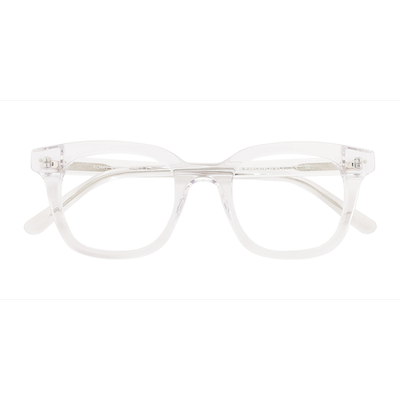 Unisex s square Clear Acetate Prescription eyeglasses - Eyebuydirect s Romy