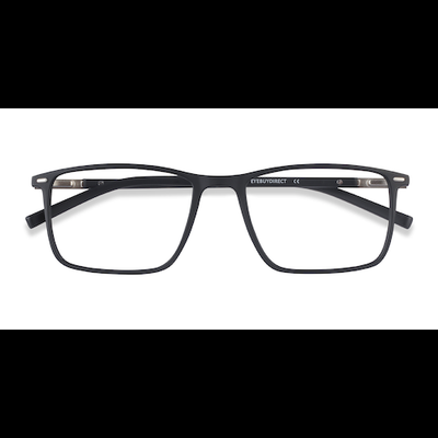 Male s rectangle Black Plastic, Metal Prescription eyeglasses - Eyebuydirect s Simon