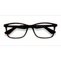 Unisex s rectangle Tortoise Brown Plastic Prescription eyeglasses - Eyebuydirect s Ray-Ban RB7047