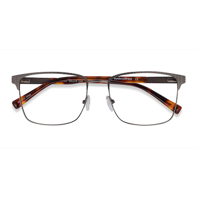 Male s rectangle Gunmetal Acetate, Metal Prescription eyeglasses - Eyebuydirect s Capra