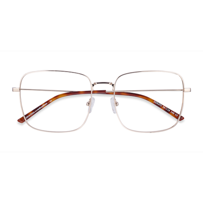 Male s square Gold Metal Prescription eyeglasses - Eyebuydirect s Dorato