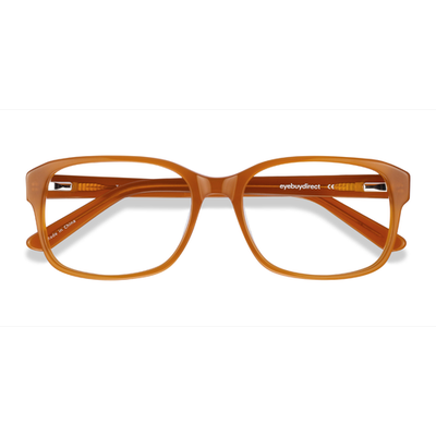Male s rectangle Mellow Yellow Acetate Prescription eyeglasses - Eyebuydirect s Tobias