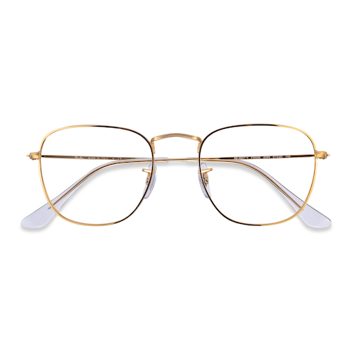Unisex s square Gold Metal Prescription eyeglasses - Eyebuydirect s Ray-Ban RB3857V