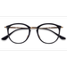 Female s round Black Gold Plastic, Metal Prescription eyeglasses - Eyebuydirect s Ray-Ban RB7140