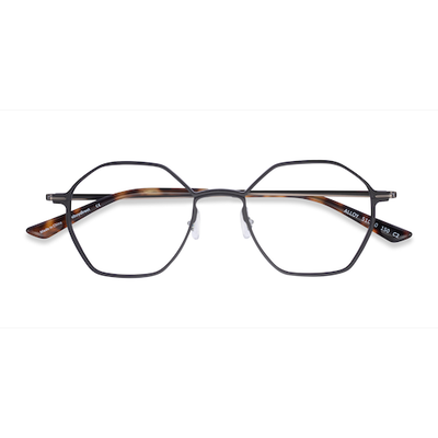 Unisex s geometric Black Aluminium Alloy,Titanium Prescription eyeglasses - Eyebuydirect s Alloy