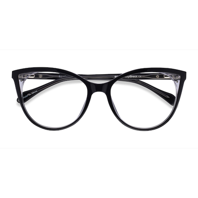 Female s horn Black Acetate Prescription eyeglasses - Eyebuydirect s Bijou