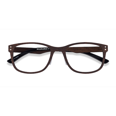Unisex s rectangle Wood Mixed Wood Prescription eyeglasses - Eyebuydirect s Earth