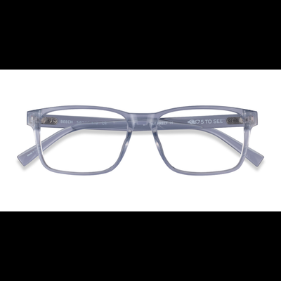 Male s rectangle Clear Eco Friendly,Plastic Prescription eyeglasses - Eyebuydirect s Beech