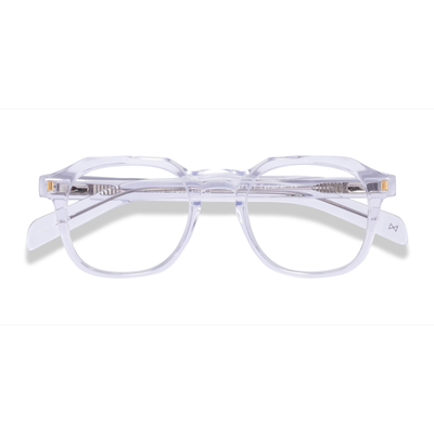 Unisex s square Clear Acetate,Eco Friendly Prescription eyeglasses - Eyebuydirect s Apricus