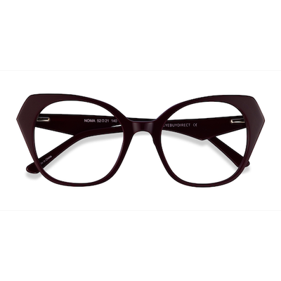 Female s horn Burgundy Acetate Prescription eyeglasses - Eyebuydirect s Noma