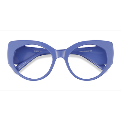 Female s horn Purple Acetate Prescription eyeglass...