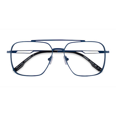 Male s aviator Blue Metal Prescription eyeglasses - Eyebuydirect s Townes