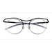 Female s round Black Silver Metal Prescription eyeglasses - Eyebuydirect s Proximo