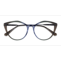 Female s horn Gradient Brown Acetate Prescription eyeglasses - Eyebuydirect s Clarissa