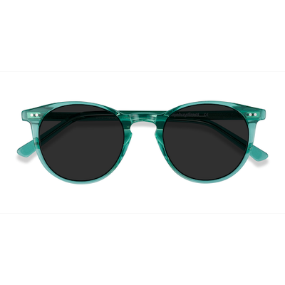Unisex s round Emerald Green Acetate Prescription sunglasses - Eyebuydirect s Sun Kyoto