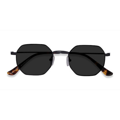 Unisex s geometric Black Metal Prescription sunglasses - Eyebuydirect s Sun Soar