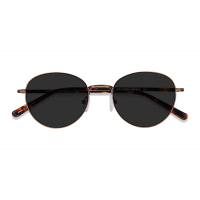 Unisex s round Bronze Acetate, Metal Prescription sunglasses - Eyebuydirect s Span