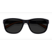 Unisex s rectangle Black Plastic Prescription sunglasses - Eyebuydirect s Determined