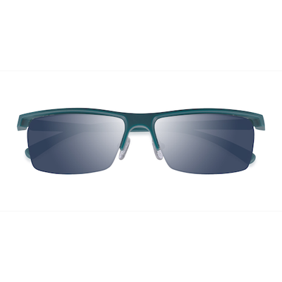 Male s rectangle Matte Teal Plastic Prescription sunglasses - Eyebuydirect s Turnover