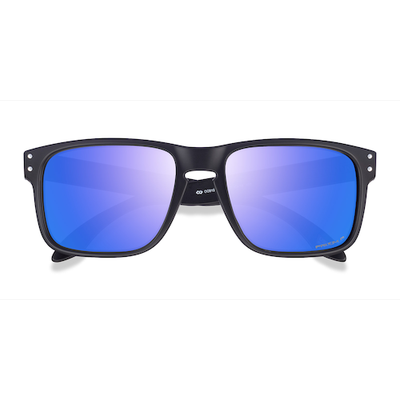 Male s square Matte Black Plastic Prescription sunglasses - Eyebuydirect s Oakley OO9102 Holbrook