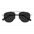 Male s aviator Silver Tortoise Metal Prescription sunglasses - Eyebuydirect s Garros