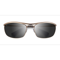 Unisex s rectangle Gold Metal Prescription sunglasses - Eyebuydirect s Ray-Ban RB3119
