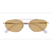 Unisex s aviator Shiny Gold Metal Prescription sunglasses - Eyebuydirect s Range