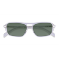 Unisex s aviator Clear Crystal Acetate Prescription sunglasses - Eyebuydirect s Kilo