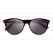 Unisex s round Tortoise On Transparent Brown Acetate Prescription sunglasses - Eyebuydirect s Ray-Ban RB2185