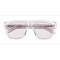 Unisex s aviator Clear Crystal Acetate Prescription sunglasses - Eyebuydirect s Books